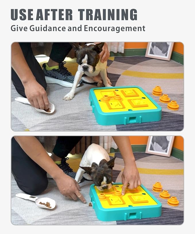 Dog Puzzle Toy with Adjustable Difficulty, Removable Parts, Large